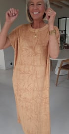 DIDI maxi terry T-shirt dress camel