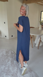 MELTE maxi T-shirt dress navy