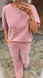 MANDI velvet set soft pink