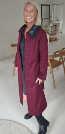 CHRISTA trench coat burgundy