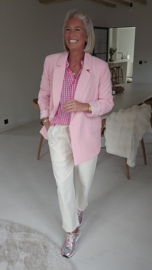 CALM CURRENT relaxed carrot pants ecru