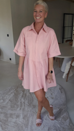 JULIA shirt dress pink