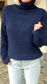 CHARI turleneck knit navy