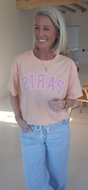 PARIS cotton T-shirt peach