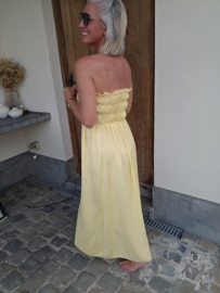 ROSABELLA smock dress yellow