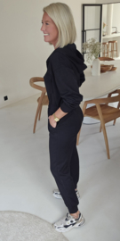 ANA sweatshirt jumpsuit black
