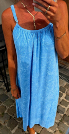 DODI maxi terry dress blue