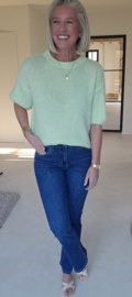 CINDY short-sleeved knit pastel mint