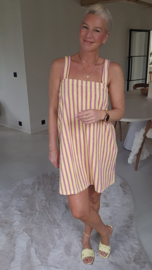 DOLLY striped sponge dress yellow