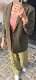 KENSI loose wide leg pants khaki
