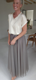 CELINE satin T-shirt champagne