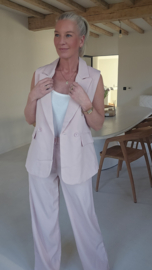 LISAN wide leg pants soft pink