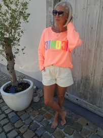 ICONIC sweatshirt neon peach