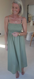 SANDRIN smock dress khaki