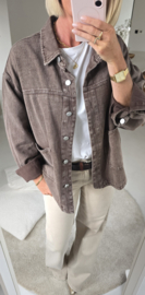 THE PERFECT JEANS jacket chocolat