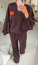 PERFECT sweatshirt chocolat