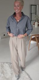 MOONTJE loose tailored pants soft taupe