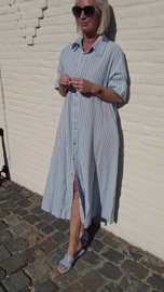 CELESTE maxi dress soft blue curve