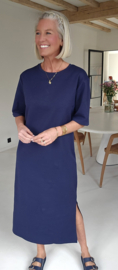 RANI cotton T-shirt dress navy