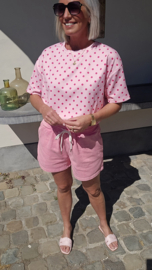 BREEZY DOTS top pink