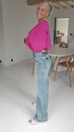 LIVIE wide leg jeans washed blue vintage