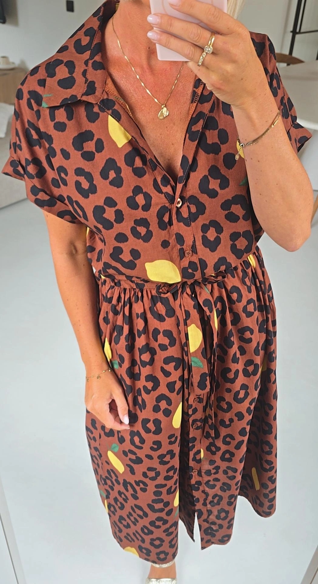 LEMON LEO maxi cotton dress