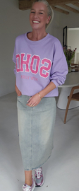 ILS maxi jeans skirt vintage soft blue