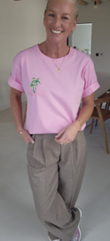 HONOLULU cotton T-shirt pink