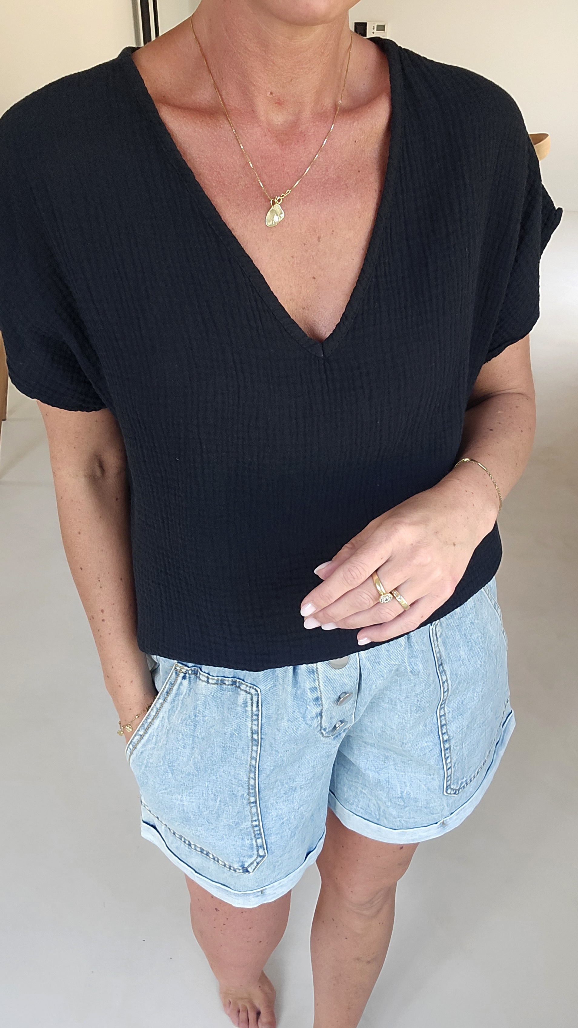 AMALFI tetra tee black