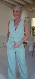 LISAN wide leg pants soft mint