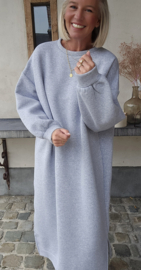 ROBYN maxi sweatshirt fleece dress grey