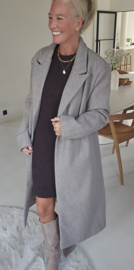 CARA maxi coat taupe