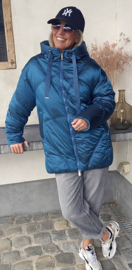 TISHA fancy coat teal