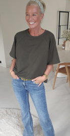 JITSE short-sleeved sweatshirt khaki