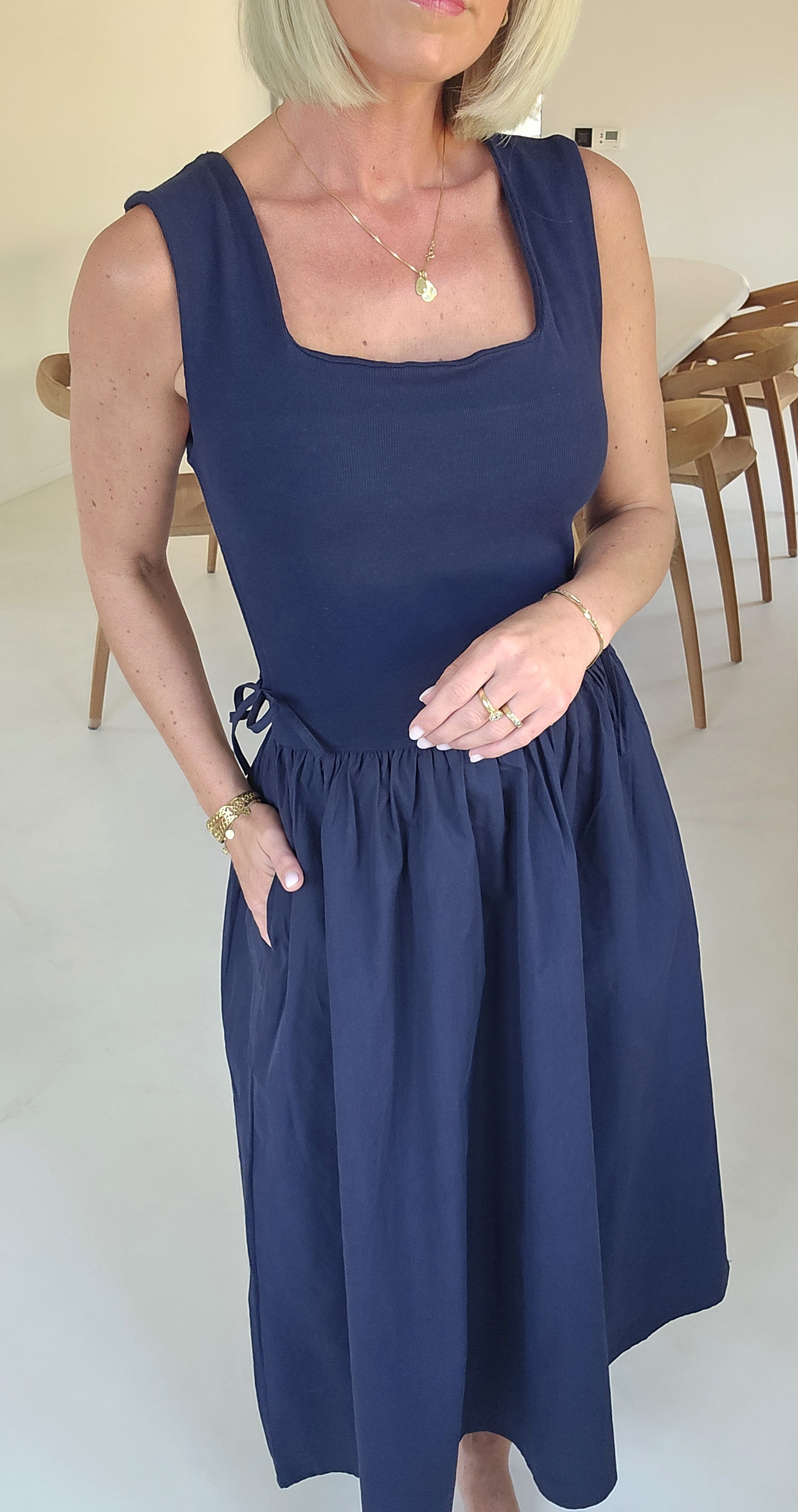 MINKA maxi dress navy