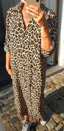 RHEA maxi shirt dress small leo