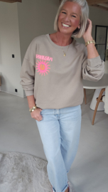 PARADISE GLOW sweatshirt taupe