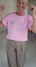 HONOLULU cotton T-shirt pink