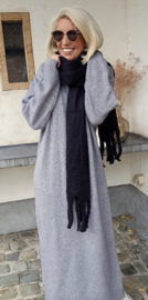 CARLA maxi knit dress grey tall line