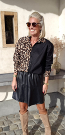 PAM pu skirt black
