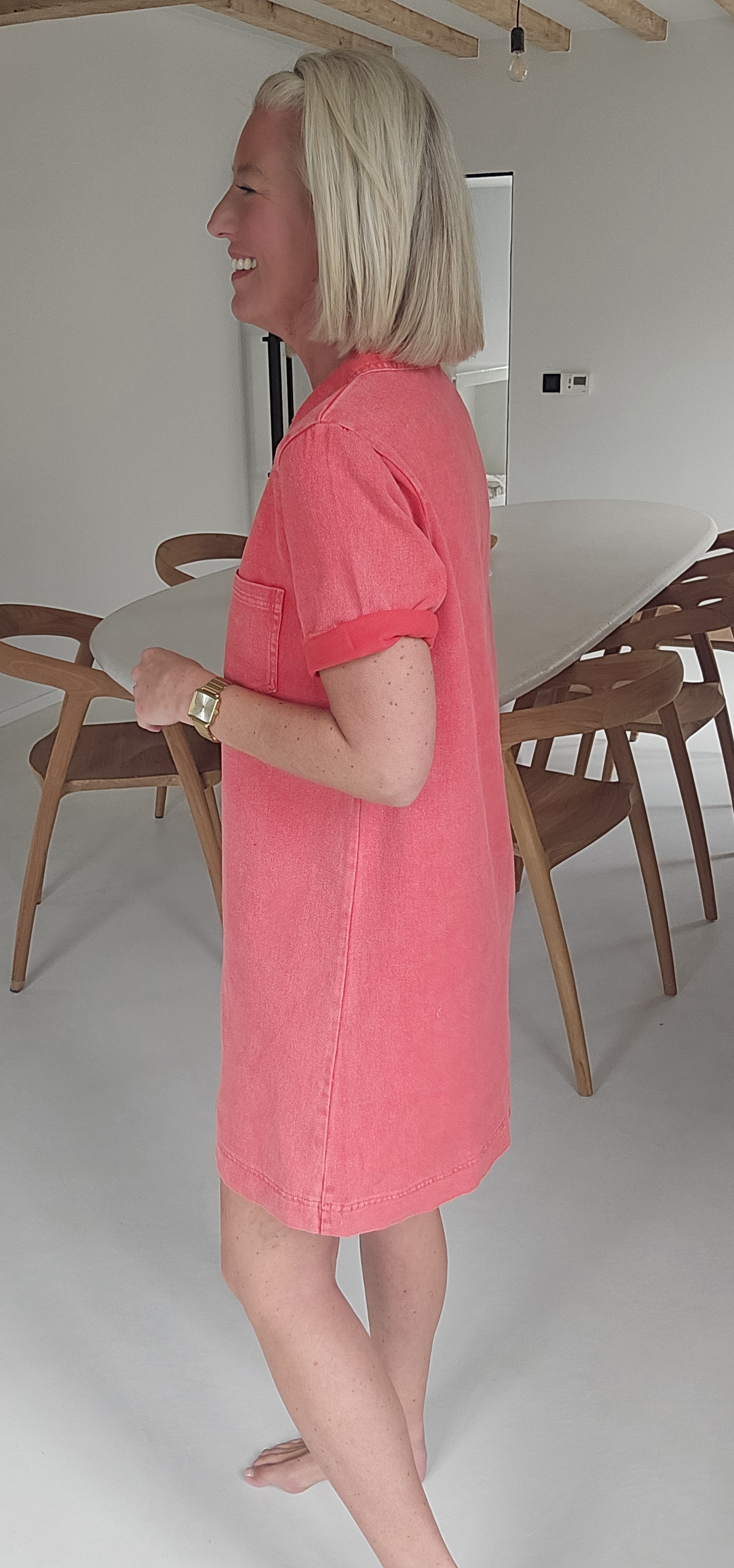 THE PERFECT JEANS 2 dress coral