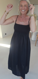 SANDRIN smock dress black