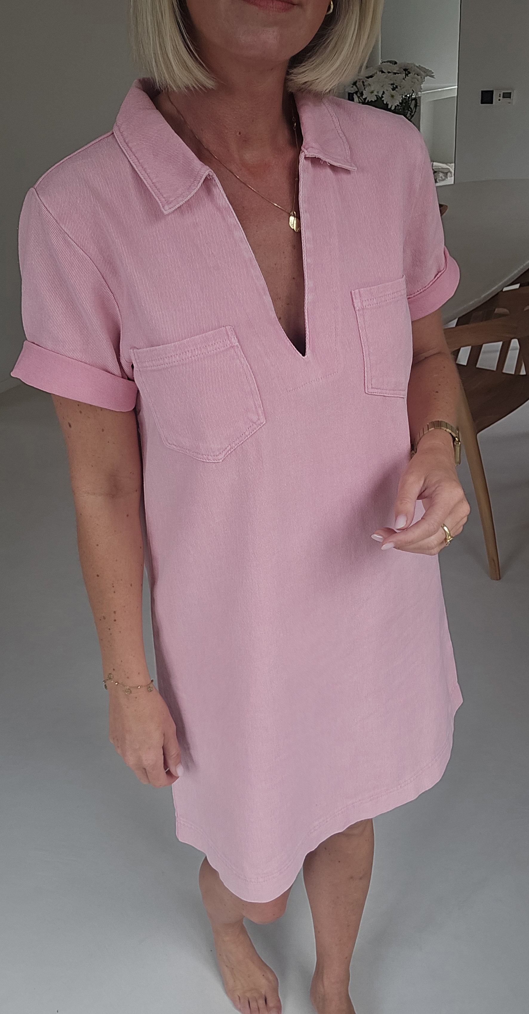 THE PERFECT JEANS 2 dress soft pink