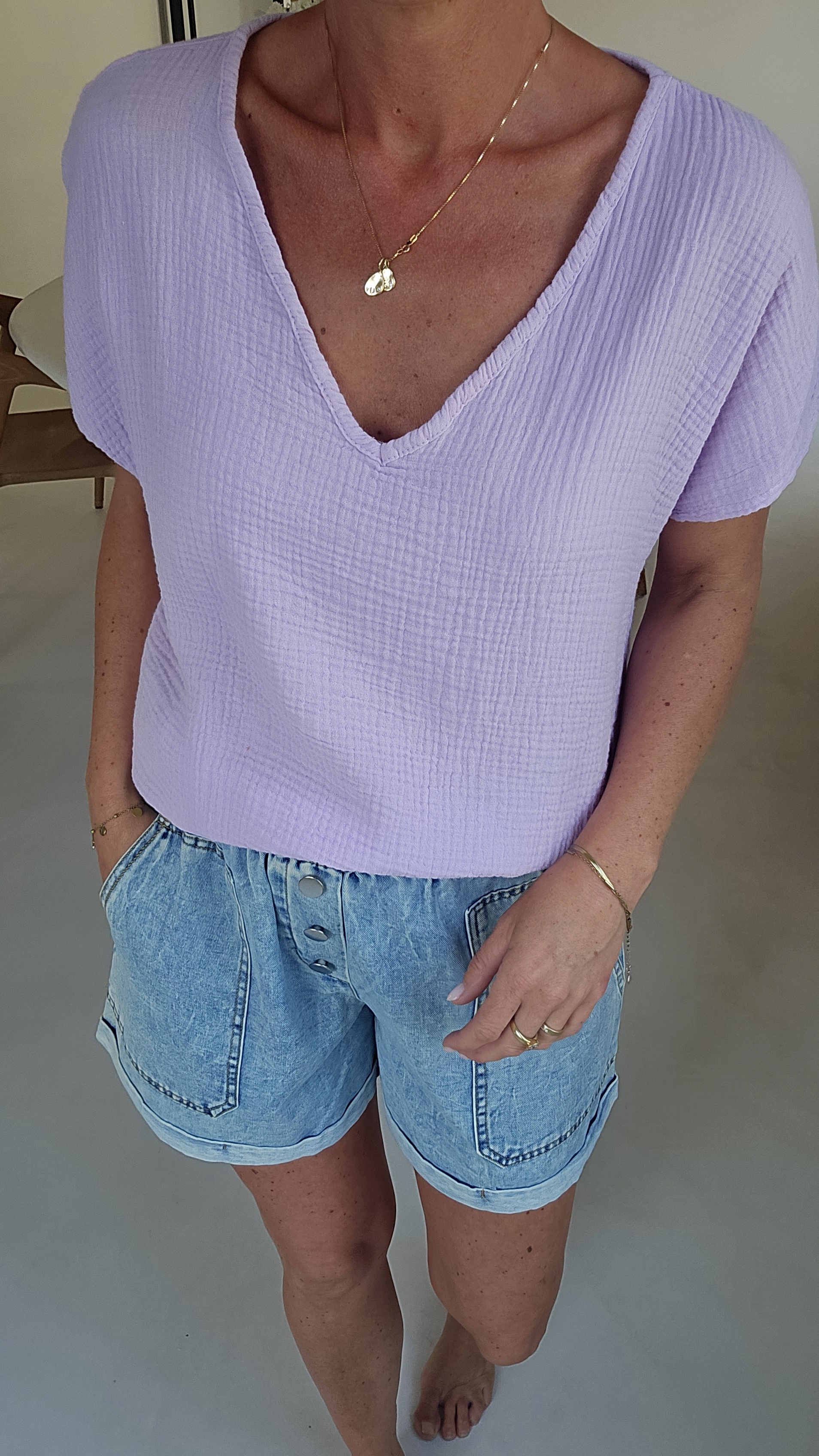 AMALFI tetra tee lilac