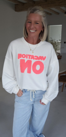 VACATION ON sweatshirt white
