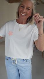 STARFISH cotton T-shirt neon pink