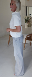 SYLLA polo T-shirt white