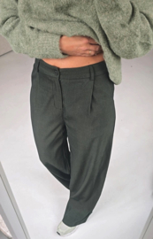 COLETTE suit pants dark khaki