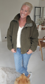 ANITI oversized v-neck knit ecru