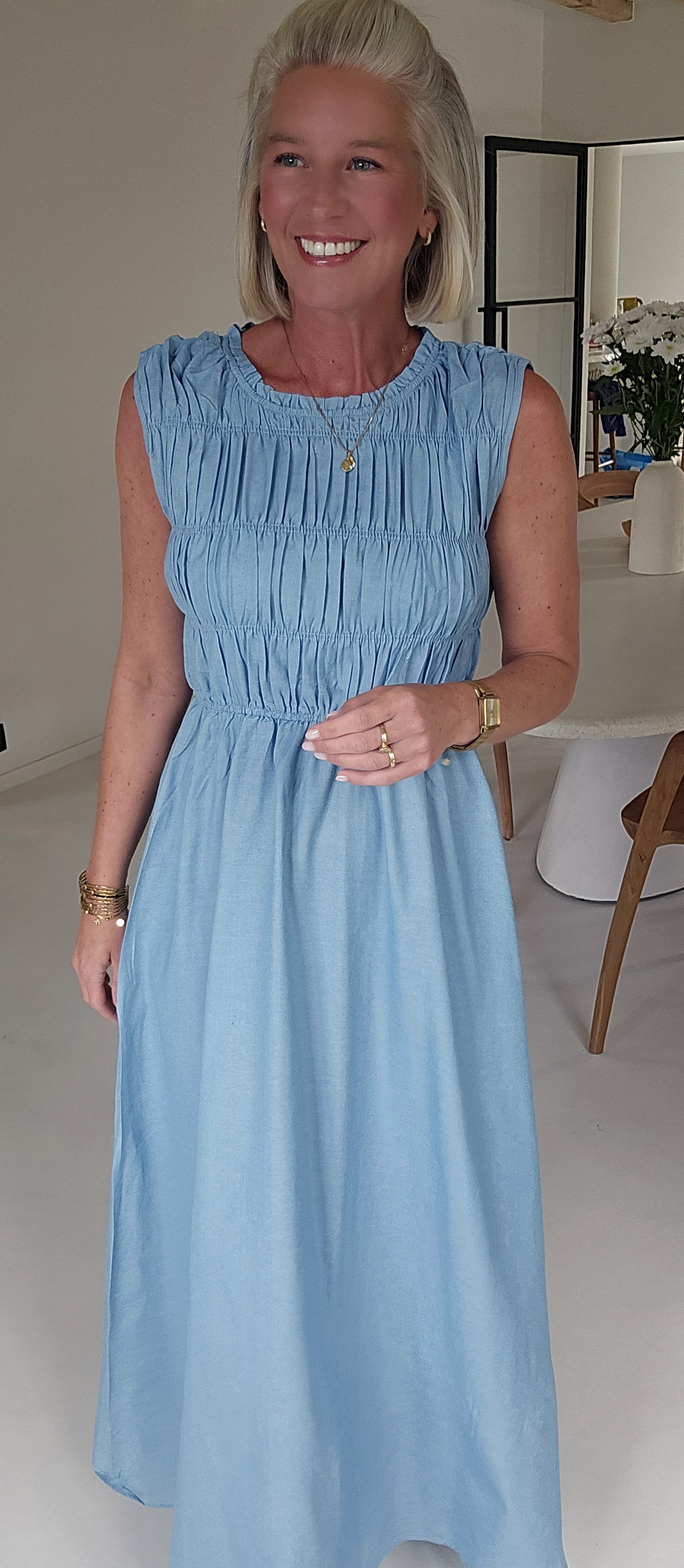 MARINI maxi jeans dress